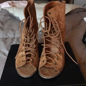 Charlotte Russe cognac heel